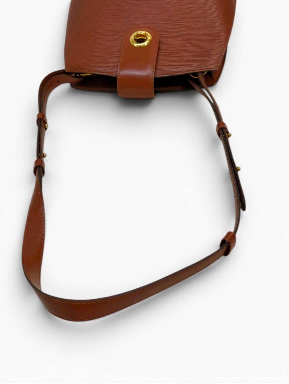 Louis Vuitton Cluny Shoulder Bag Structured Epi Brown Leather Bucket - Picture 4 of 10
